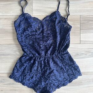 Victoria's Secret Navy Lace Chemise